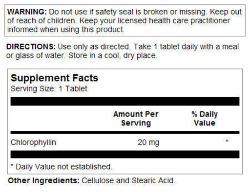 Chlorophyll 20 mg