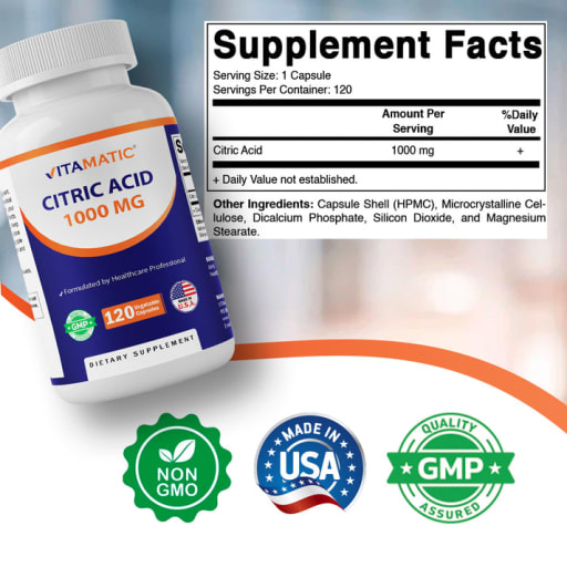 Citric Acid 1000 mg