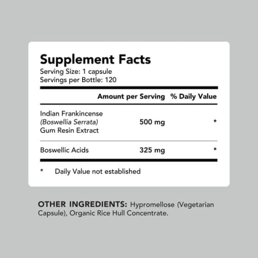 Boswellia Extract 500 mg