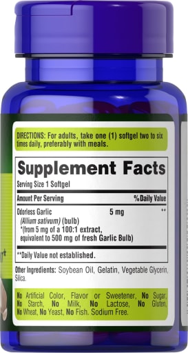 Odorless Garlic 5 mg