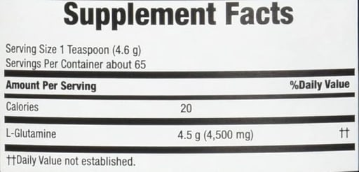 100% Pure Glutamine Powder