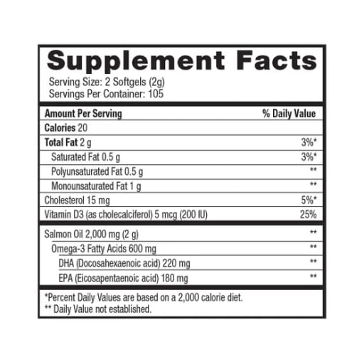 Extra Virgin Wild Alaskan Salmon Oil Omega-3