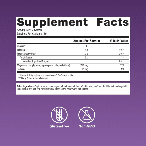 MagActive 3-in-1 Magnesium Chew (Raspberry Lemonade)