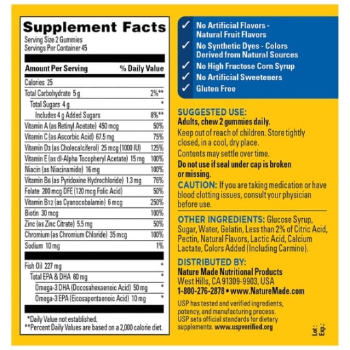 Multi + Omega-3 Men (Strawberry Lemon Orange)