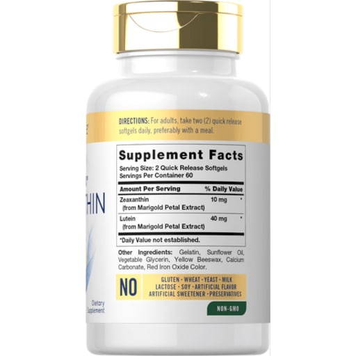 Visi-Gold Zeaxanthin 10 mg with Lutein