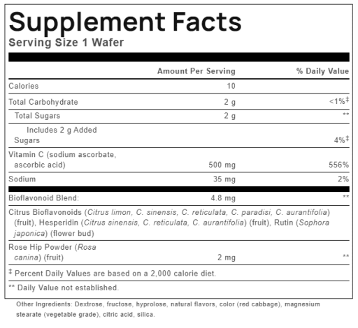 Vitamin C Chew 500 mg (Blueberry, Raspberry, Boysenberry)