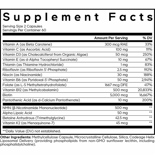Liposomal NMN Multivitamin