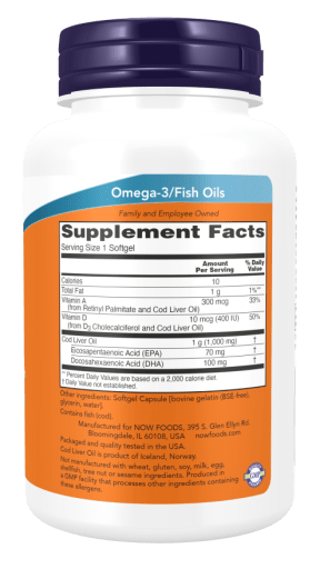 Cod Liver Oil Extra Strength 1000 mg