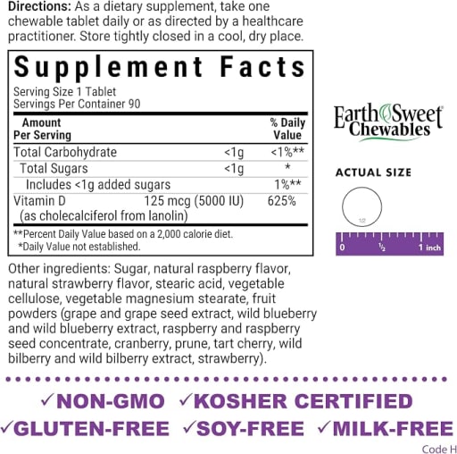 Vitamin D3 125 mcg (Raspberry)