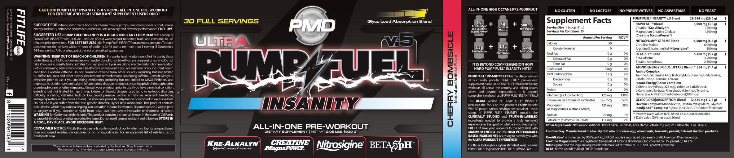 PMD - Pump Fuel Insanity Ultra Cherry Bombsicle - SuppCo