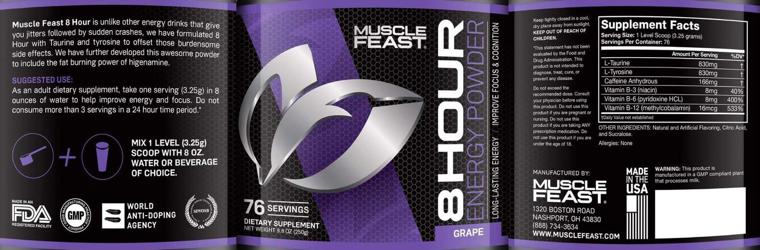 Muscle Feast - 8 Hour Grape - SuppCo