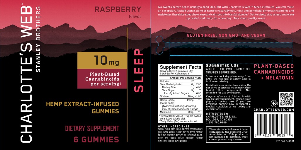 Charlotte's Web - Sleep Raspberry Flavor - SuppCo