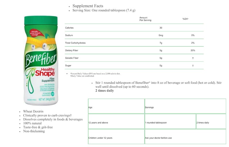 Benefiber - Benefiber Healthy Shape - SuppCo