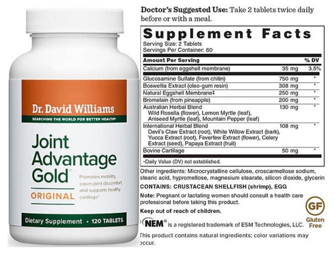 Dr. David Williams Joint Advantage Gold Original SuppCo