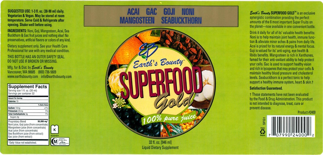 EB Earth's Bounty - Superfood Gold - SuppCo