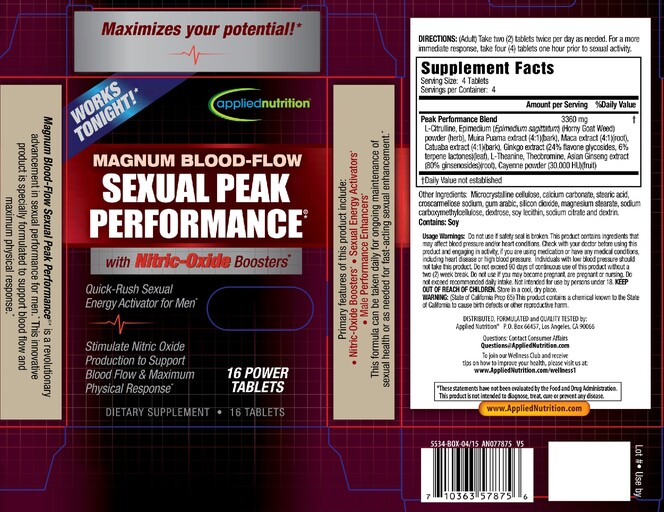 Applied Nutrition - Magnum Blood-Flow Sexual Peak Performance - SuppCo