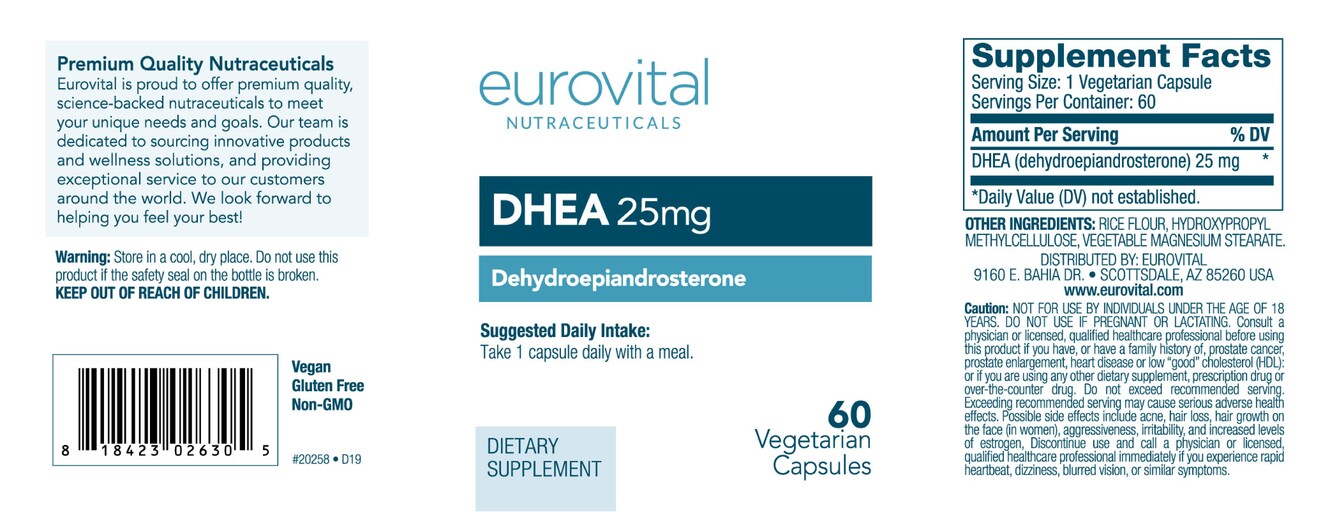Eurovital DHEA 25 mg SuppCo