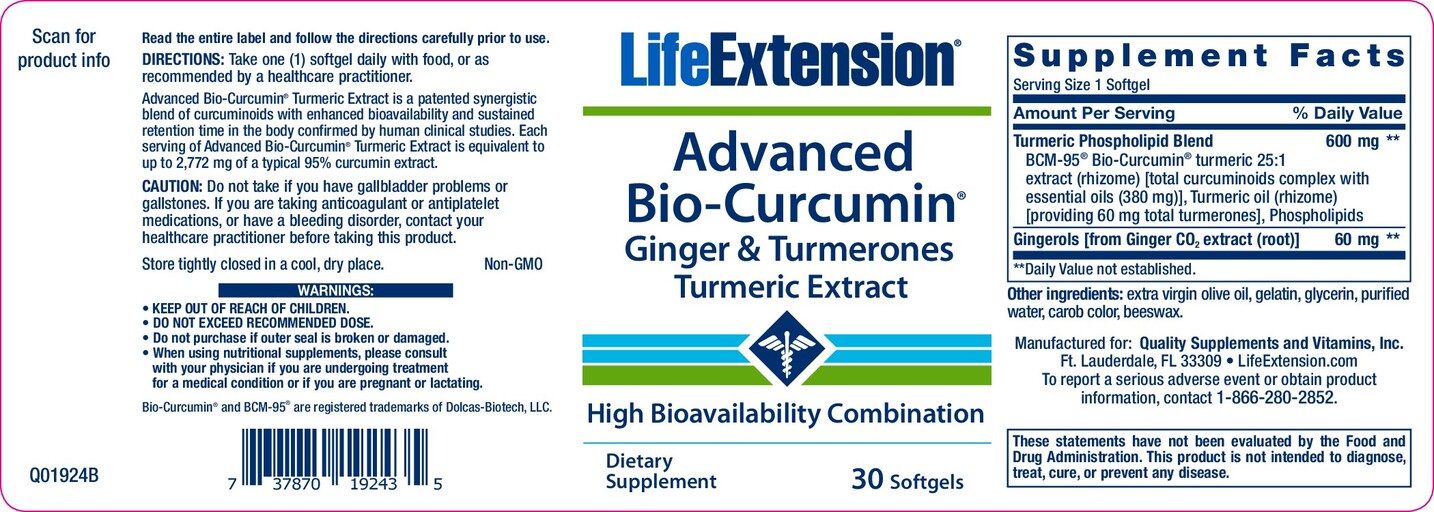 Life Extension - Advanced Bio-Curcumin - SuppCo