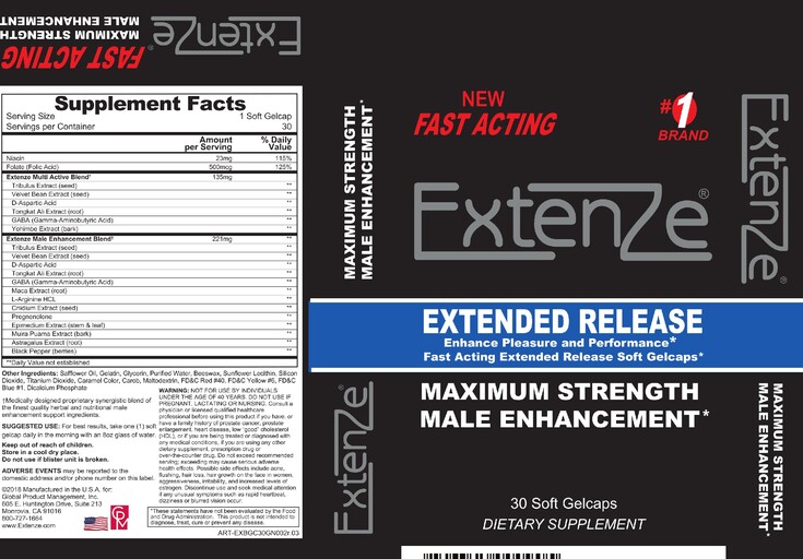 Extenze Racing ExtenZe - ExtenZe Extended Release - SuppCo