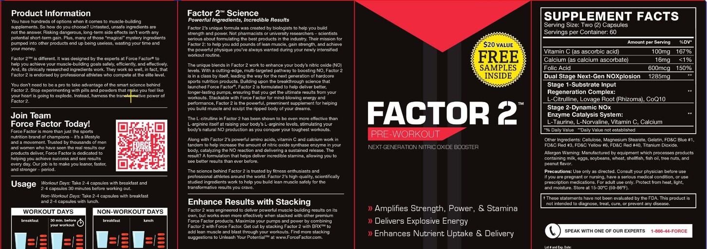 Force Factor Factor 2 Side Effects