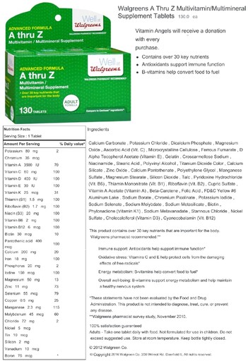 Well at Walgreens - Advanced Formula A Thru Z - SuppCo