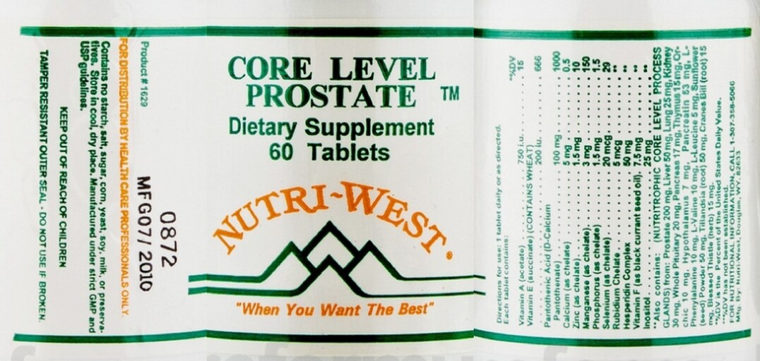 Nutri-West Core Level Prostate | SuppCo