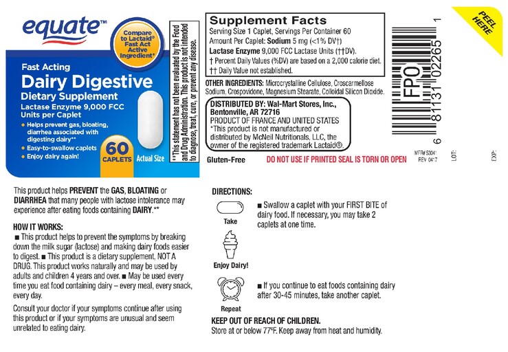 Equate - Fast Acting Dairy Digestive - SuppCo