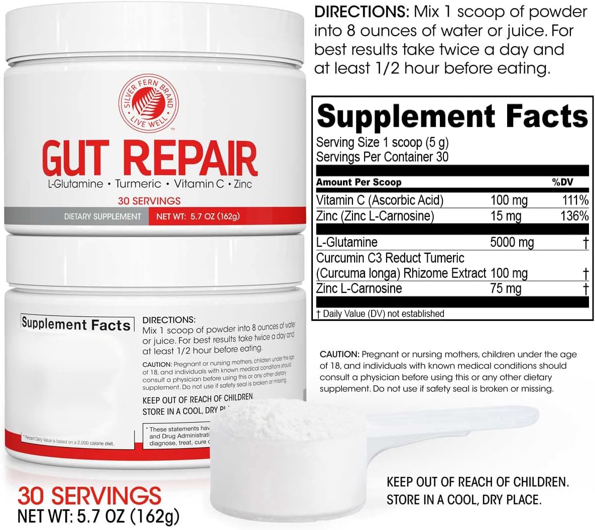 Silver Fern Brand Gut Repair – TrustScore® 5.8/10