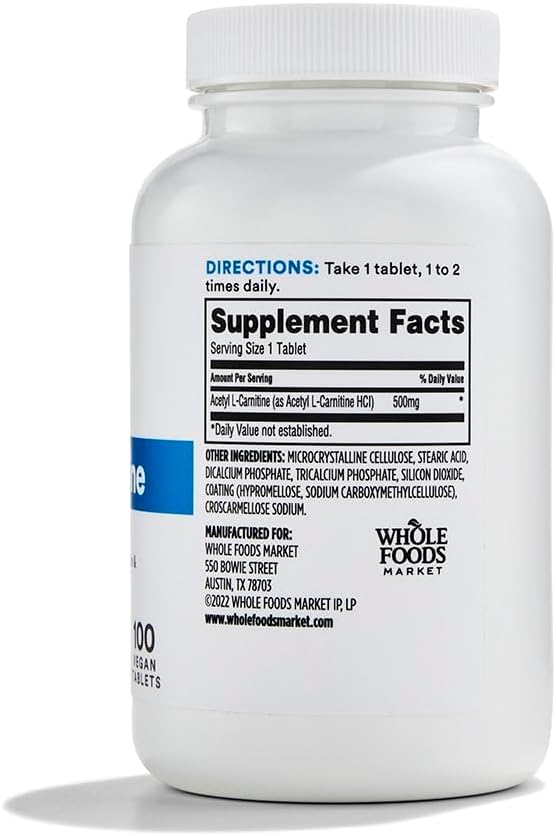 l carnitine whole f Acetyl L-Carnitine Nature Made High Absorption Beauté - Cosmétique Quantity:3 Month Supply