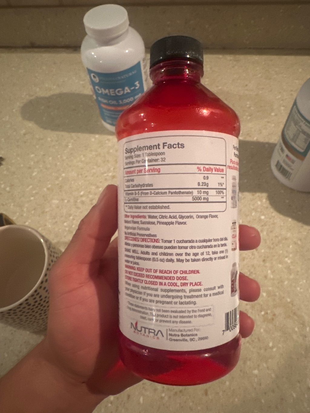nutra botanics l carnitine 5000 mg Nutra Botanics Liquid L-Carnitine