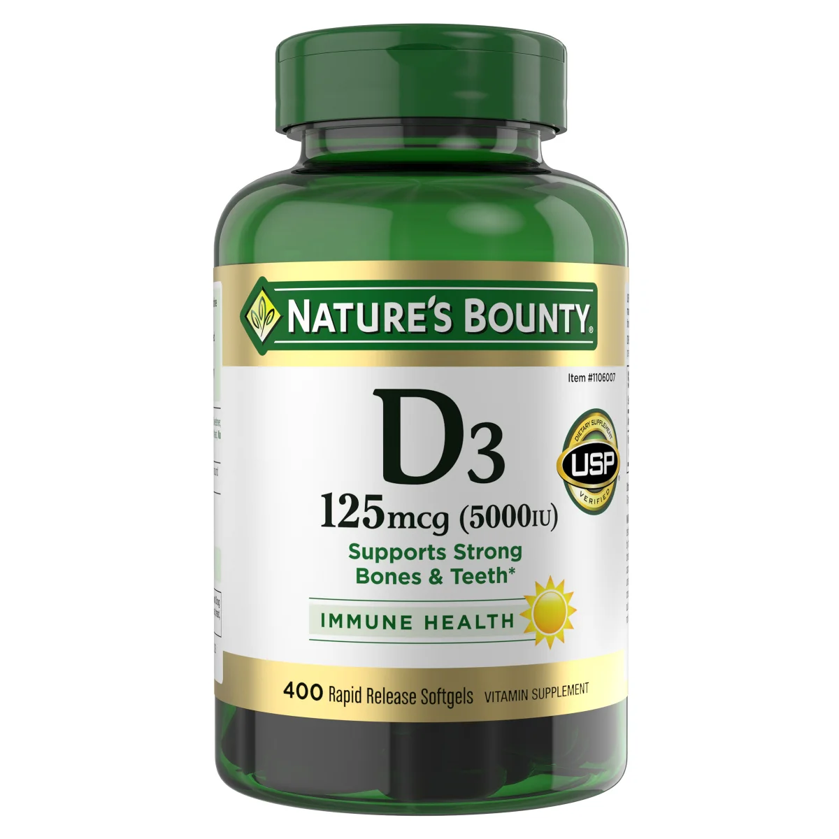 Nature's Bounty - D3 125 mcg (5000 IU) - SuppCo
