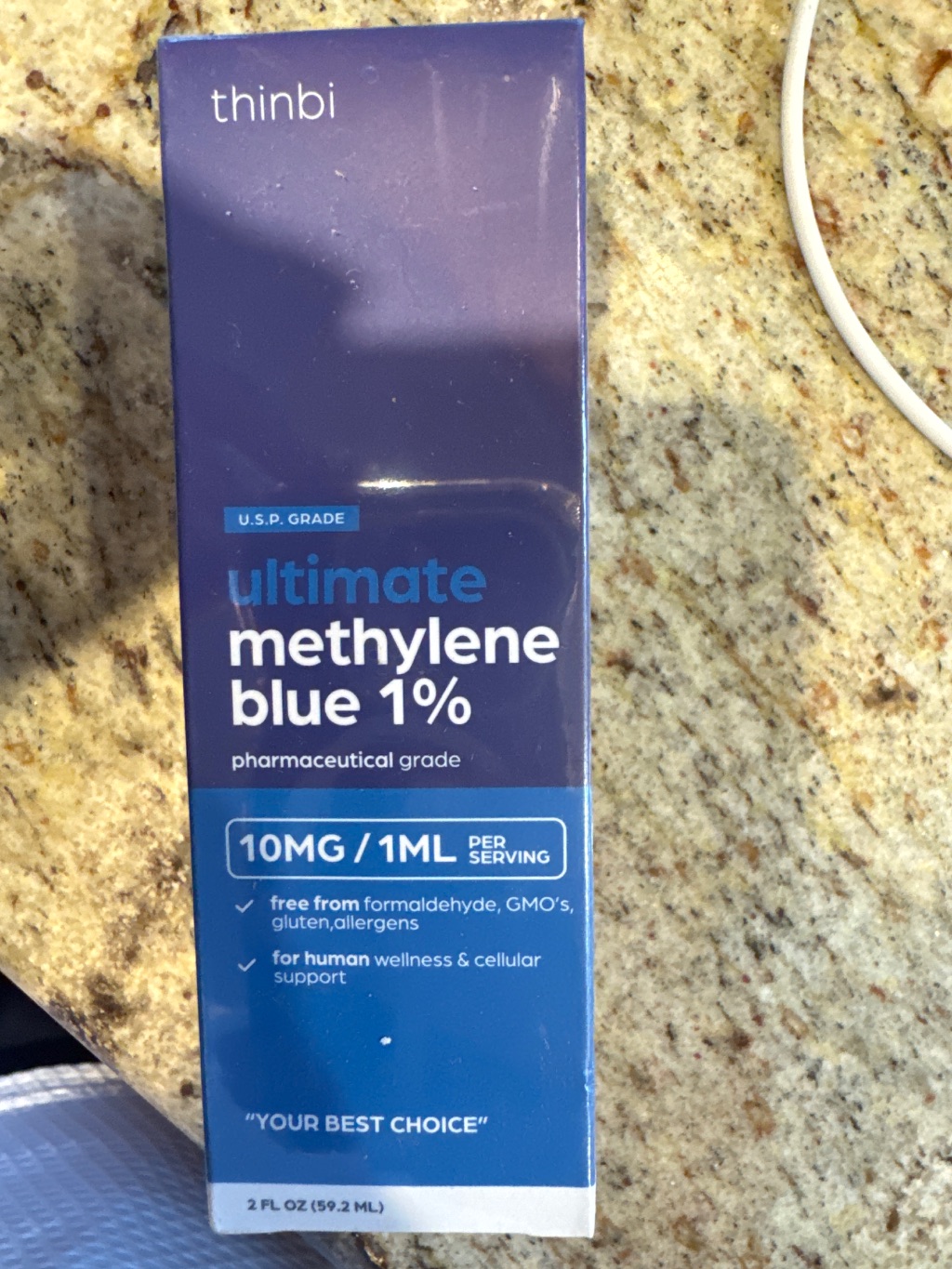 Solution De Bleu De Méthylène à 1% - Haute Pureté - 30ml (1 Oz) - Pour Soutien Immunitaire Et Bien-être