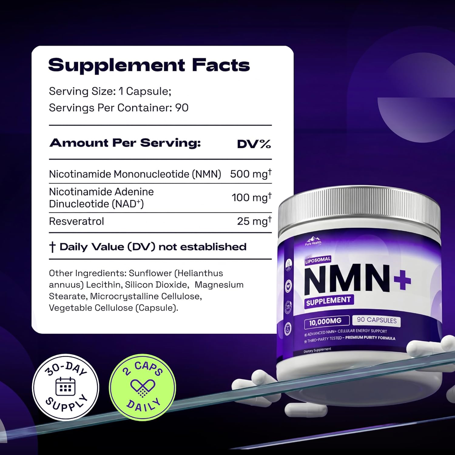 PureHealth Max Liposomal NMN+ – TrustScore® 5.4/10 | SuppCo