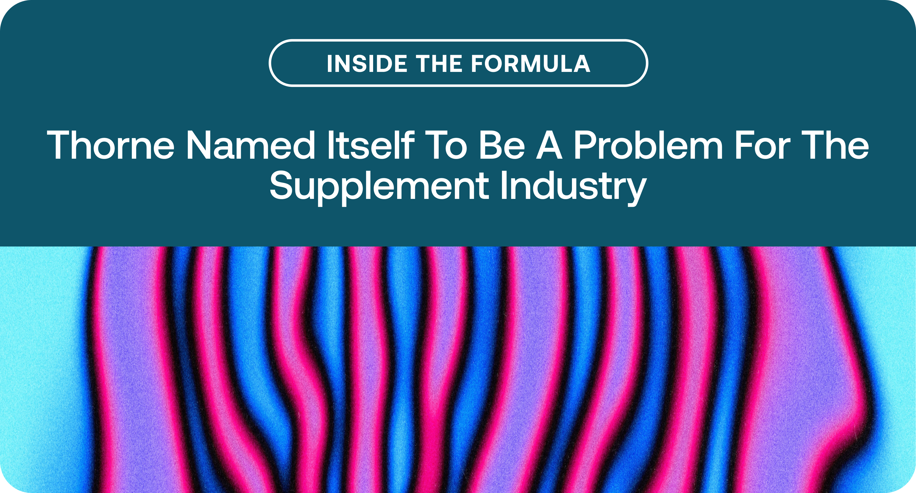 Inside the Formula | They Named the Brand Because They Wanted to Be a ...