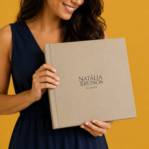 Álbum Premium Capa em Corino para Casamento