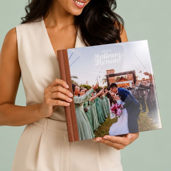 Álbum Premium Capa Acrílica para Casamento