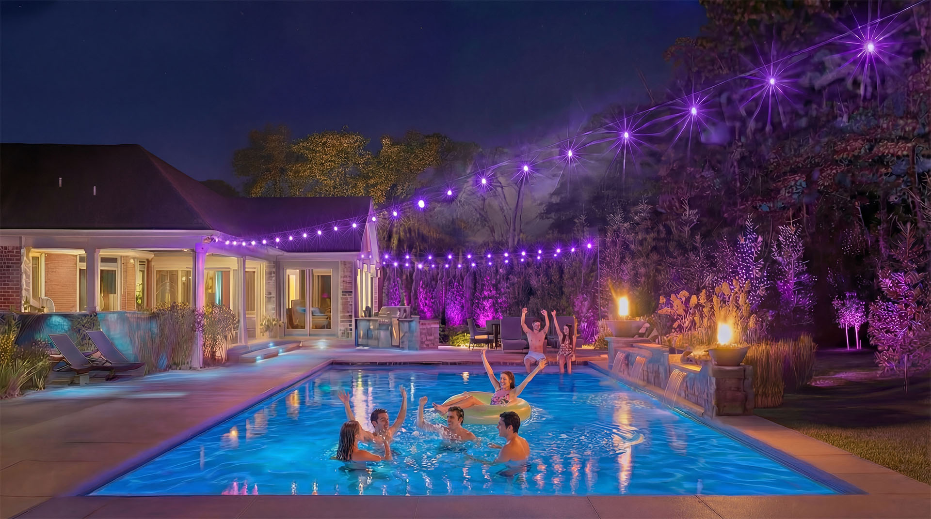 Pool wide score backdrop