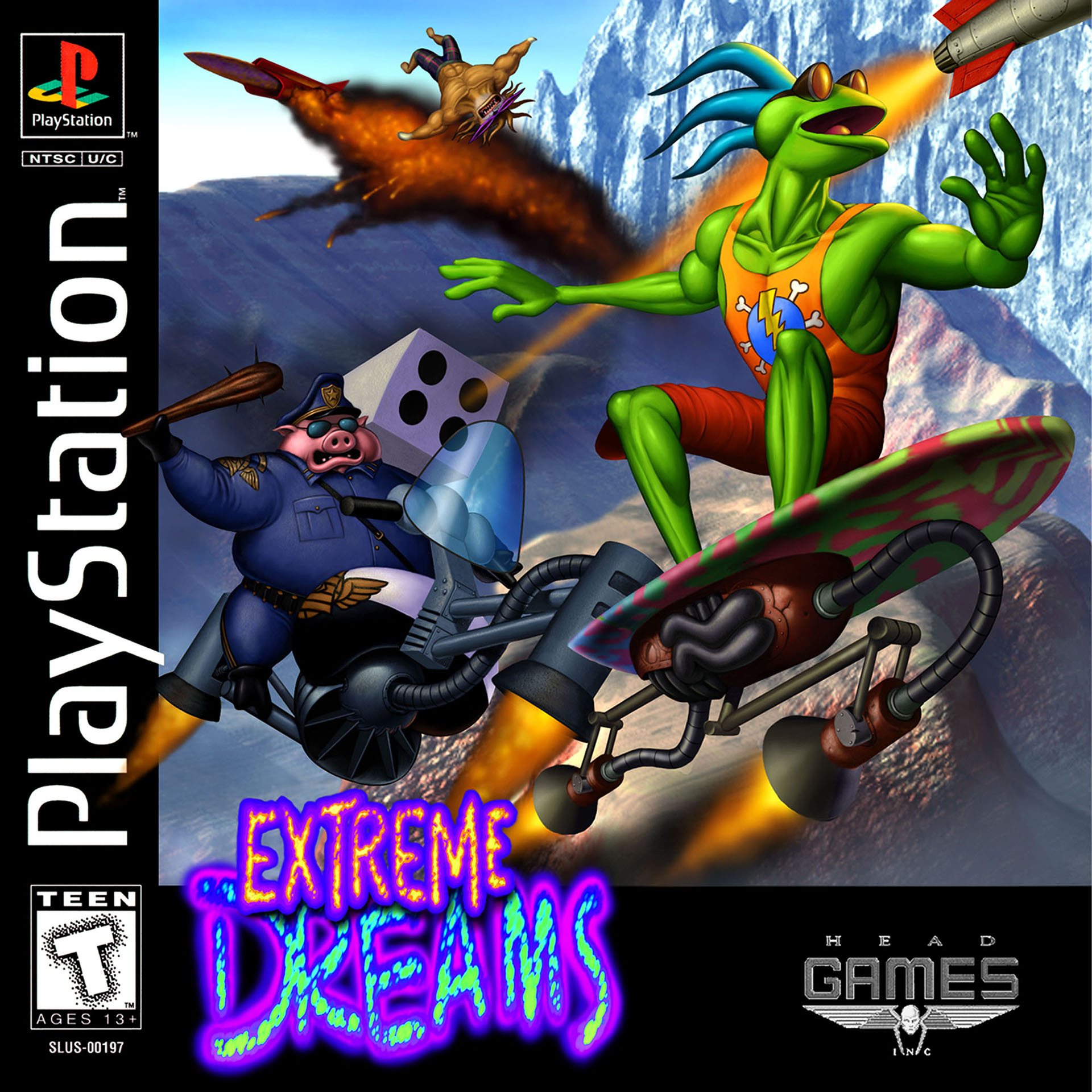 Extreme Dreams — original PlayStation cover art (unreleased)