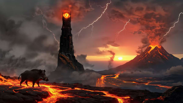 Mordor landscape