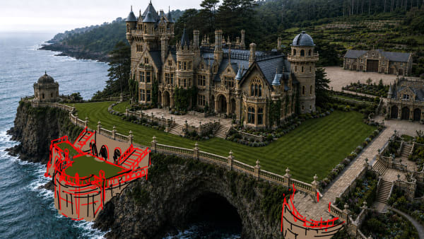 Extending the coastal side of the property