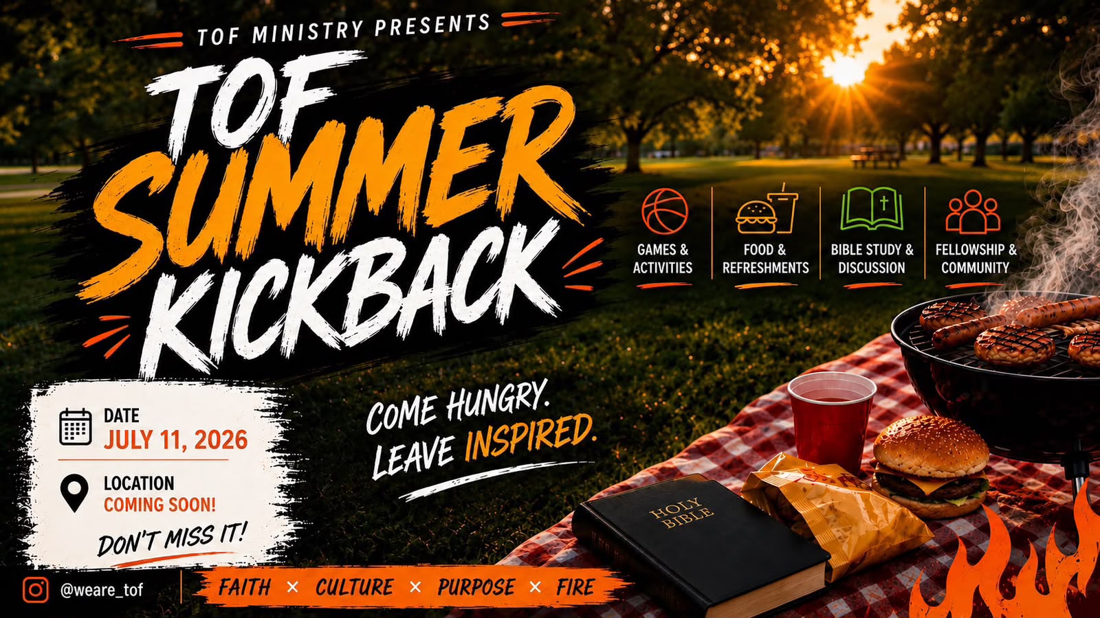 TOF Summer Kickback 2026: A Day of Faith, Fun, Food and Fellowship