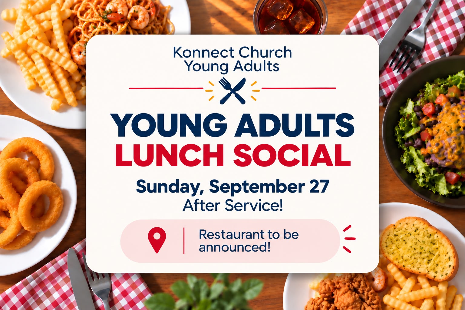 Good Food, Great Company: Young Adults Lunch Social