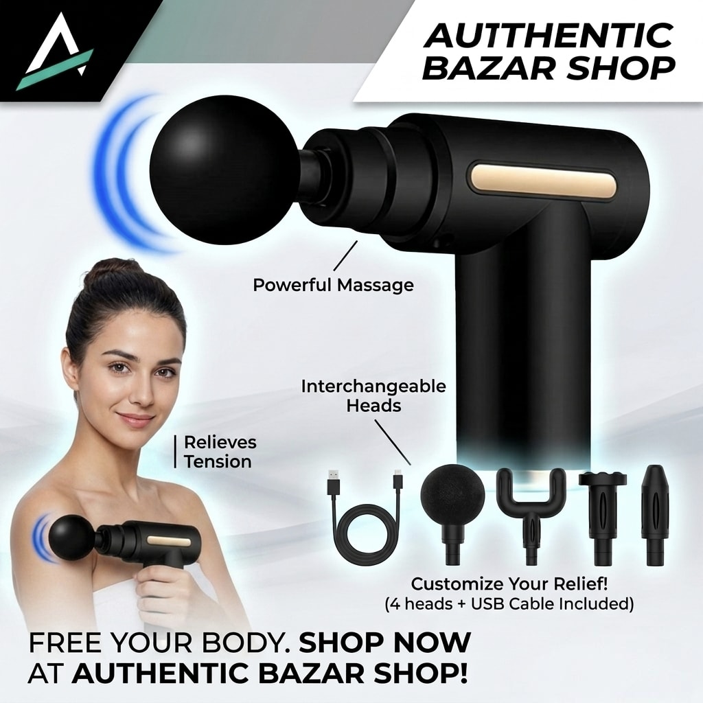 Premium Deep Tissue Massage Gun in BD | Authentic Bazar