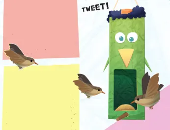 Upcycling Vogelhäuschen