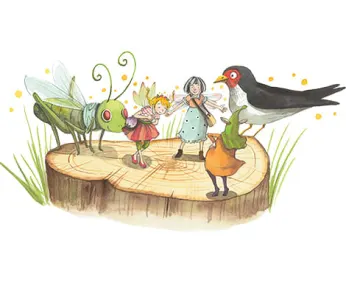 Oetinger Vorlesestarter Illustration Feenschule