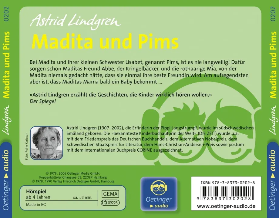 Madita 2. Madita und Pims. Hörspielklassiker, 9783837302028