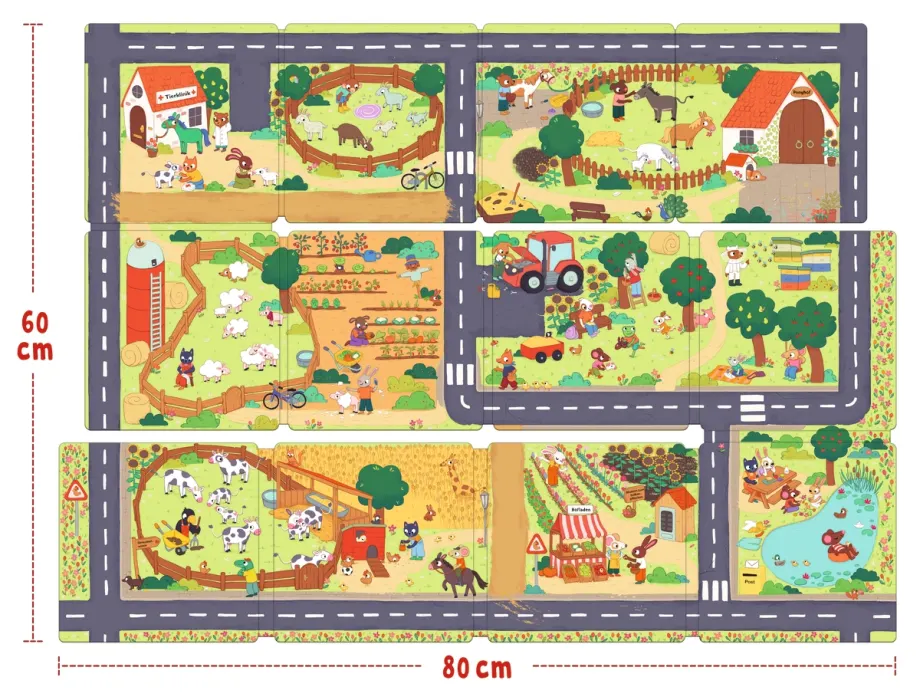 Mein Spielteppich-Buch. Bauernhof, 9783751207928