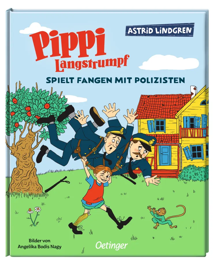 Pippi Langstrumpf spielt Fangen mit Polizisten, 9783751208055