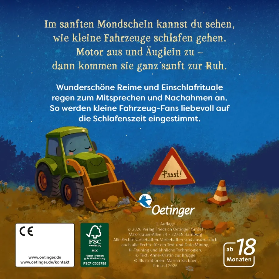 Wie kleine Fahrzeuge schlafen gehen, 9783751205528