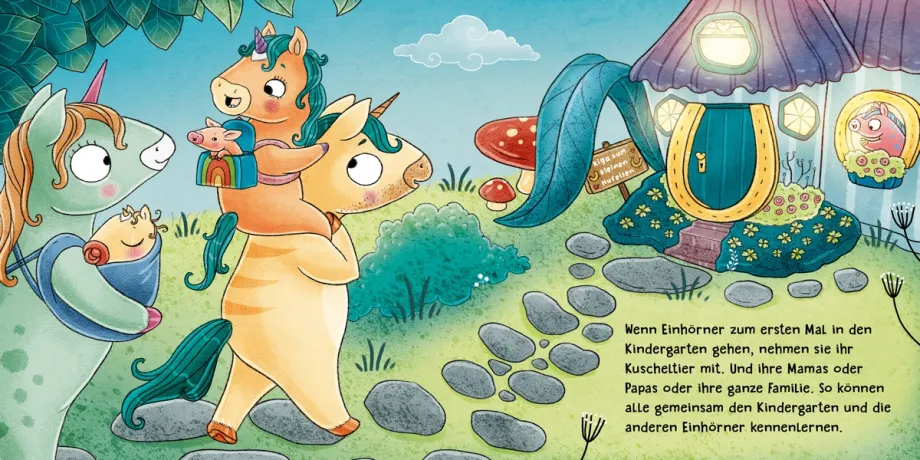 Weißt du, wie Einhörner in den Kindergarten gehen?, 9783751209403